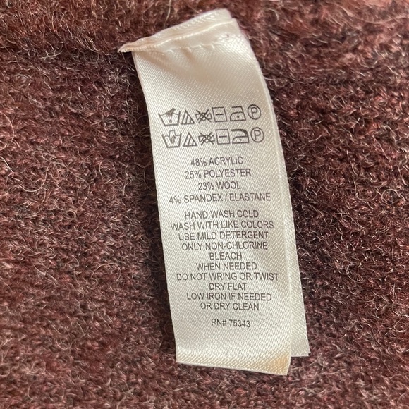 Women's Burgundy Sweater - Picture 7 of 7